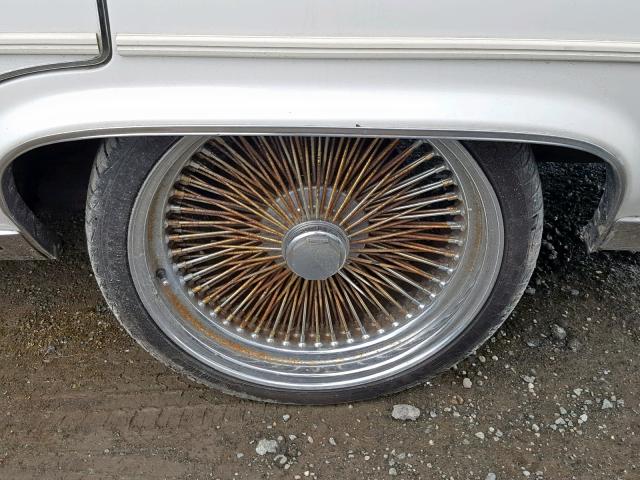 1G6DW51Y2JR756687 - 1988 CADILLAC BROUGHAM WHITE photo 9