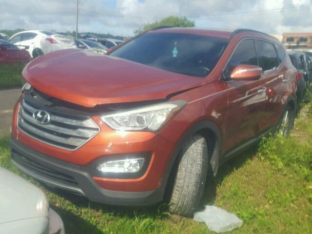 5XYZU3LAXDG022654 - 2013 HYUNDAI SANTA FE S ORANGE photo 2