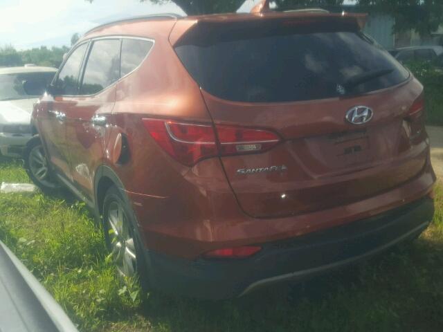 5XYZU3LAXDG022654 - 2013 HYUNDAI SANTA FE S ORANGE photo 3