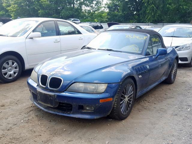 WBACN334X1LK49479 - 2001 BMW Z3 2.5 BLUE photo 2