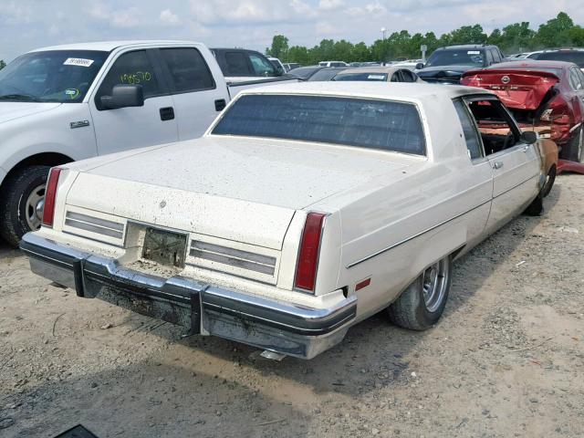 3X37RAM171862 - 1980 OLDSMOBILE 98 REGENCY WHITE photo 4