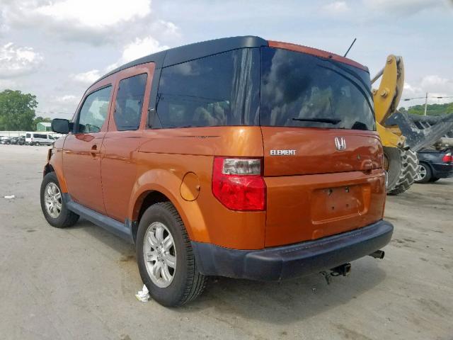 5J6YH18768L011575 - 2008 HONDA ELEMENT EX ORANGE photo 3