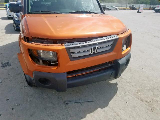 5J6YH18768L011575 - 2008 HONDA ELEMENT EX ORANGE photo 9