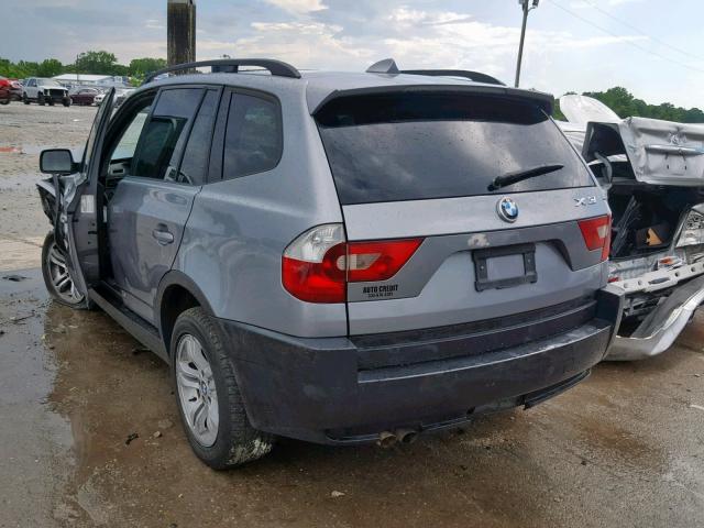 WBXPA934X5WD20709 - 2005 BMW X3 3.0I SILVER photo 3