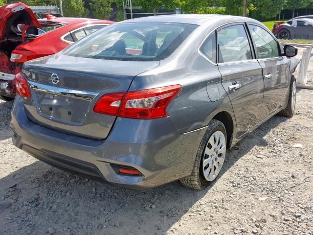 3N1AB7AP4JY293835 - 2018 NISSAN SENTRA S GRAY photo 4