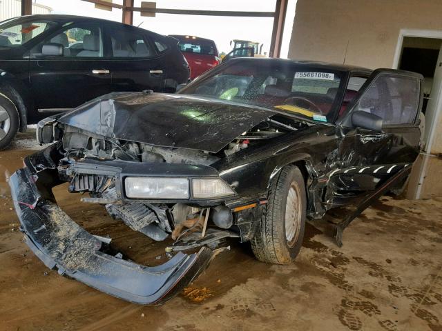 2G4WB14L9M1870673 - 1991 BUICK REGAL CUST BLACK photo 2