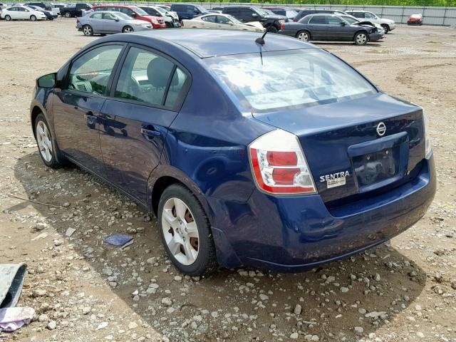 3N1AB61E58L744173 - 2008 NISSAN SENTRA 2.0 BLUE photo 3