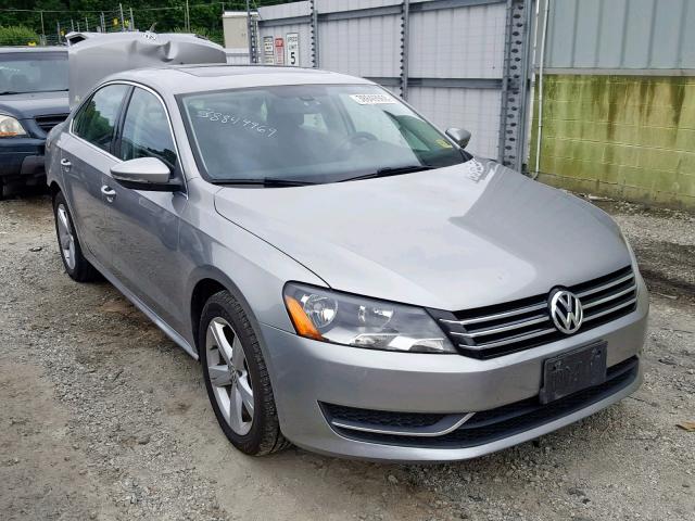 1VWBP7A38CC085028 - 2012 VOLKSWAGEN PASSAT SE SILVER photo 1