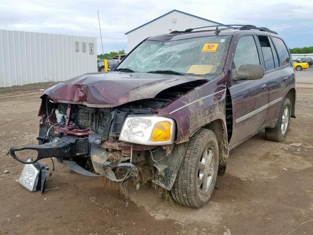 1GKDT13S672257551 - 2007 GMC ENVOY BURGUNDY photo 2