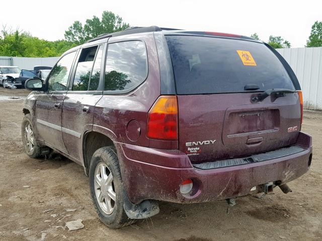 1GKDT13S672257551 - 2007 GMC ENVOY BURGUNDY photo 3