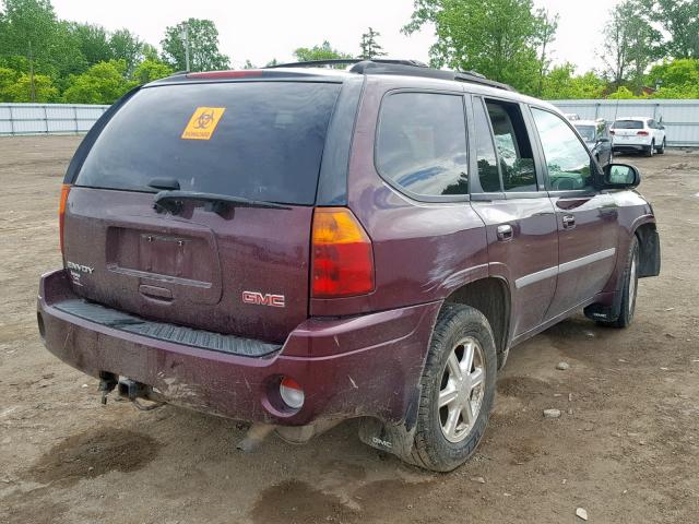 1GKDT13S672257551 - 2007 GMC ENVOY BURGUNDY photo 4