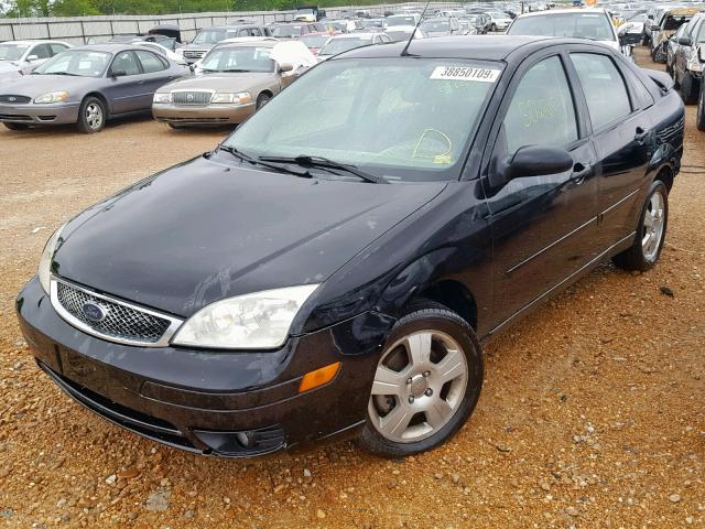 1FAFP34N17W158518 - 2007 FORD FOCUS ZX4 BLACK photo 2