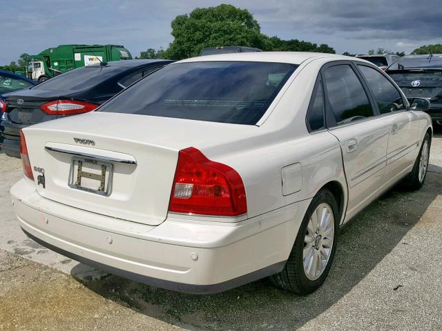 YV1TS592161444218 - 2006 VOLVO S80 2.5T WHITE photo 4