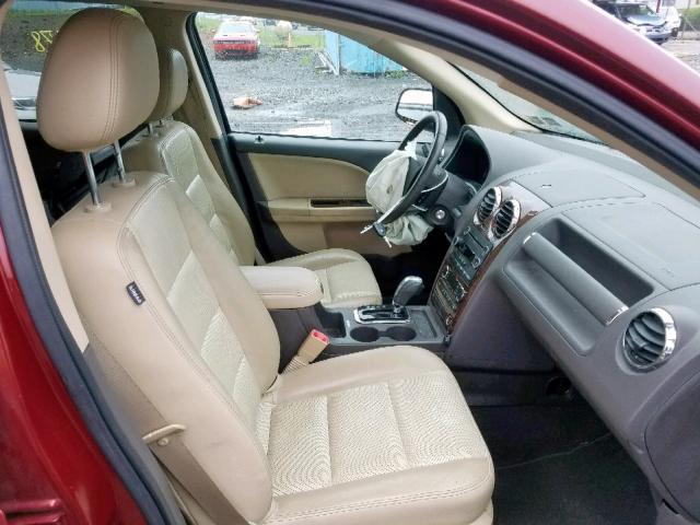 1FMDK08W08GA24558 - 2008 FORD TAURUS X E MAROON photo 5