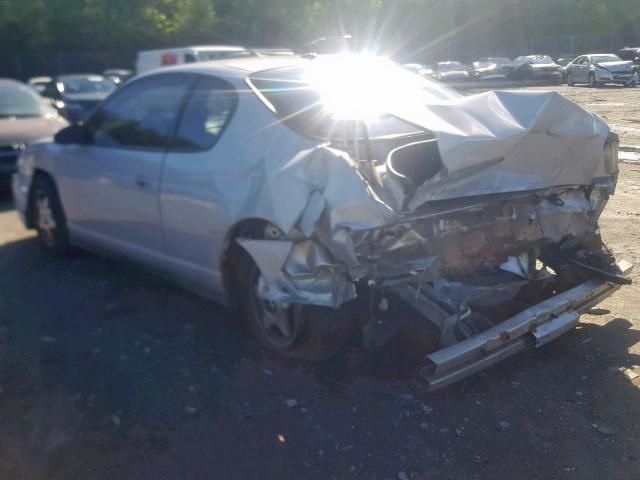 2G1WW12EX59299817 - 2005 CHEVROLET MONTE CARL ვერცხლისფერი ფოტო 3