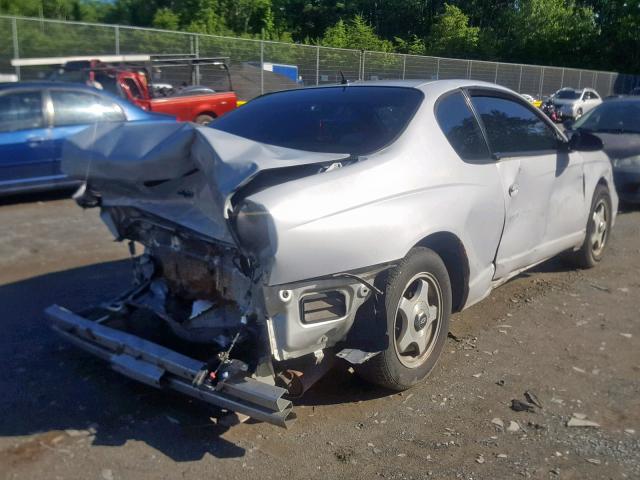 2G1WW12EX59299817 - 2005 CHEVROLET MONTE CARL ვერცხლისფერი ფოტო 4