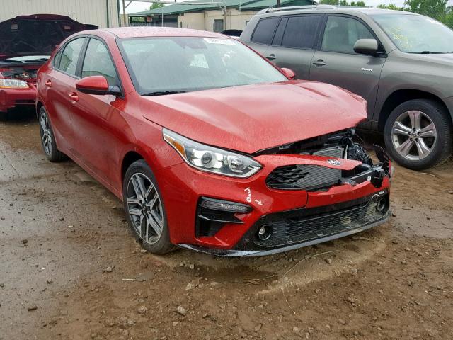 3KPF34AD0KE034265 - 2019 KIA FORTE GT L RED photo 1