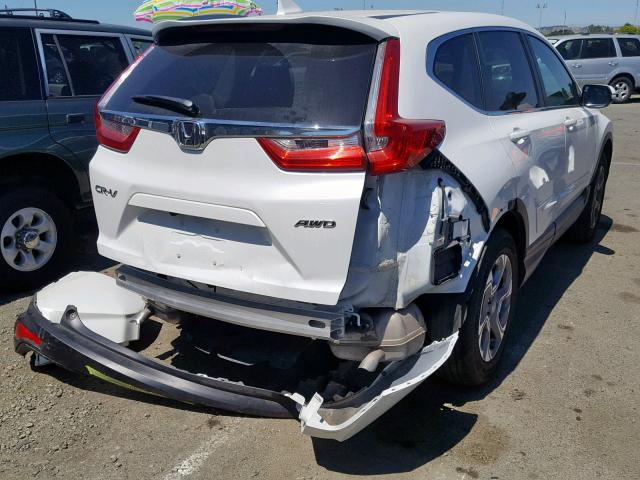 JHLRW2H87KX008668 - 2019 HONDA CR-V EXL WHITE photo 4