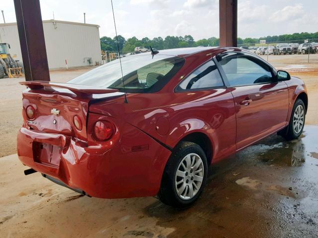 1G1AT18H997122588 - 2009 CHEVROLET COBALT LT RED photo 4