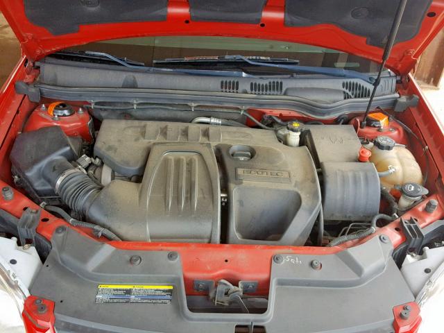 1G1AT18H997122588 - 2009 CHEVROLET COBALT LT RED photo 7