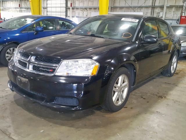 1B3BD1FB1BN572925 - 2011 DODGE AVENGER MA BLACK photo 2