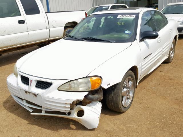 1G2NF52E32M583691 - 2002 PONTIAC GRAND AM S WHITE photo 2