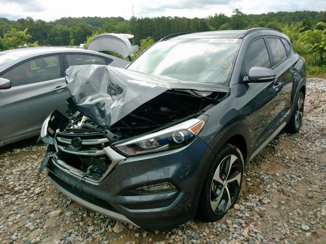 KM8J33A23HU557336 - 2017 HYUNDAI TUCSON LIM GRAY photo 2