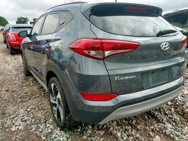 KM8J33A23HU557336 - 2017 HYUNDAI TUCSON LIM GRAY photo 3