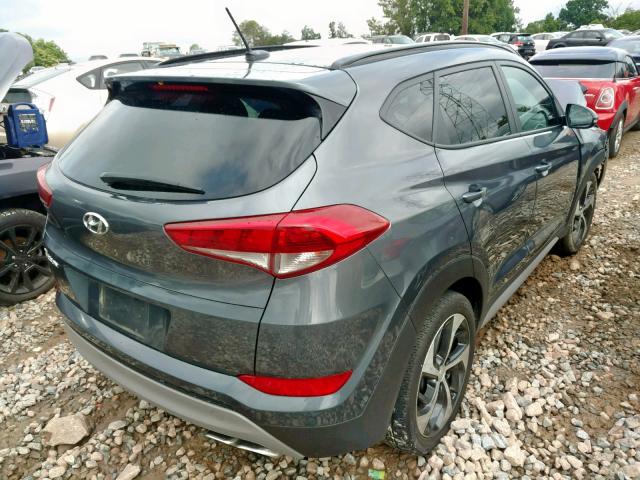 KM8J33A23HU557336 - 2017 HYUNDAI TUCSON LIM GRAY photo 4