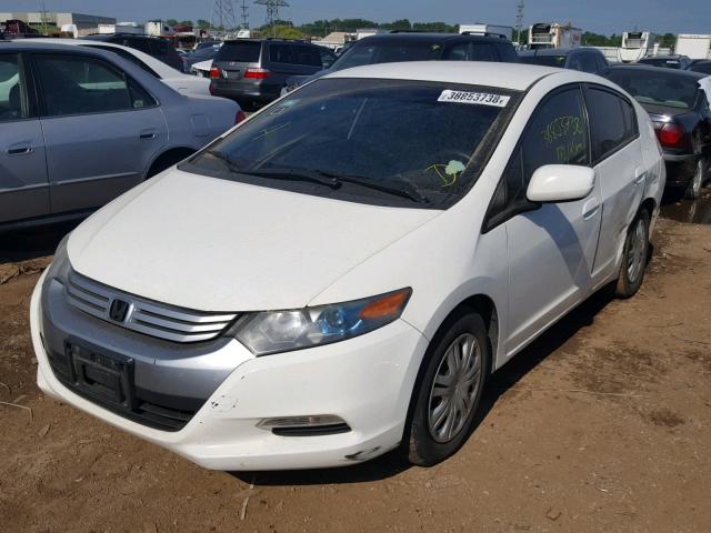 JHMZE2H54BS004319 - 2011 HONDA INSIGHT LX WHITE photo 2