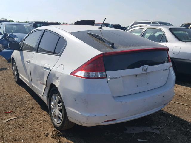 JHMZE2H54BS004319 - 2011 HONDA INSIGHT LX WHITE photo 3