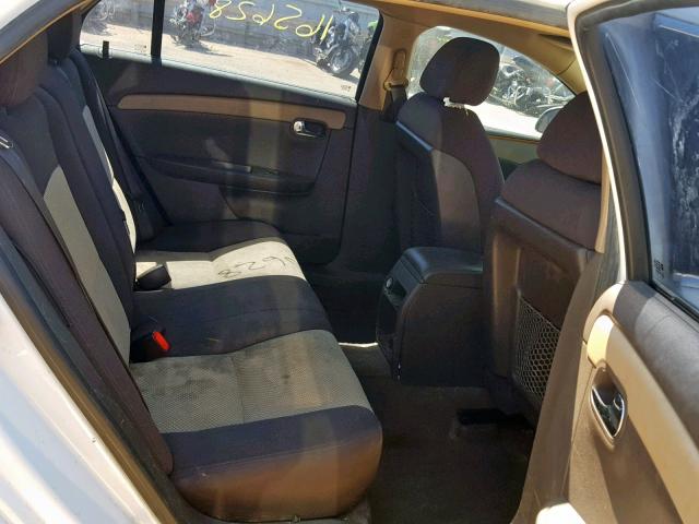 1G1ZH57B19F177938 - 2009 CHEVROLET MALIBU 1LT WHITE photo 6