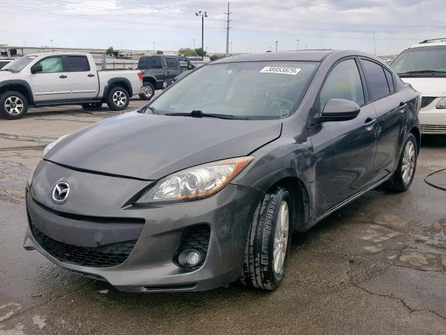 JM1BL1W8XC1560772 - 2012 MAZDA 3 I GRAY photo 2