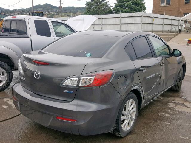 JM1BL1W8XC1560772 - 2012 MAZDA 3 I GRAY photo 4