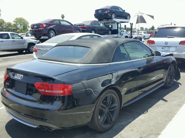 WAUVGAFH4AN025053 - 2010 AUDI S5 PRESTIG BLACK photo 4