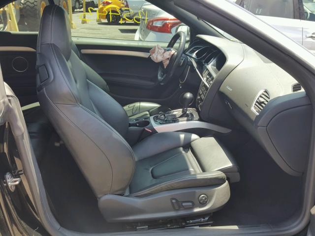 WAUVGAFH4AN025053 - 2010 AUDI S5 PRESTIG BLACK photo 5