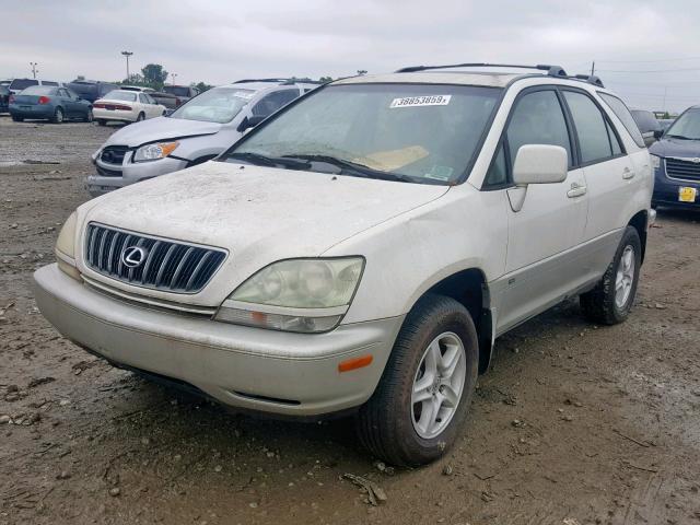 JTJHF10U510225524 - 2001 LEXUS RX 300 WHITE photo 2