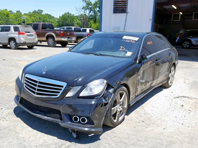 WDDHF5GB6AA112292 - 2010 MERCEDES-BENZ E 350 BLACK photo 2