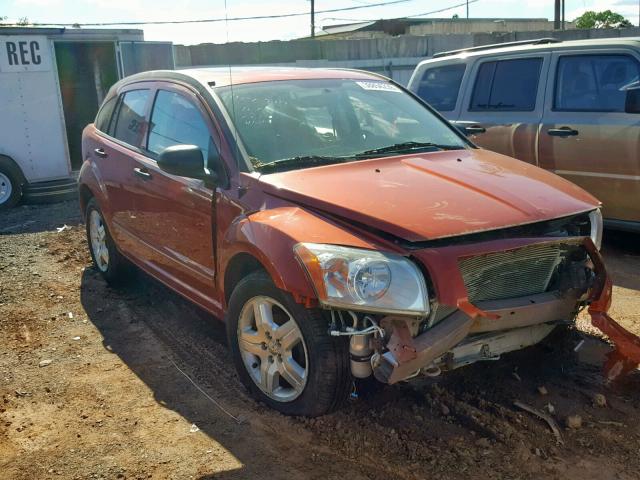 1B3HB48BX7D262641 - 2007 DODGE CALIBER SX ORANGE photo 1