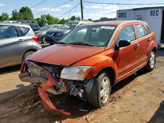 1B3HB48BX7D262641 - 2007 DODGE CALIBER SX ORANGE photo 2