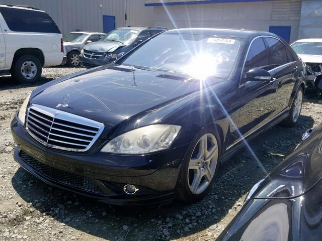 WDDNG71X28A155148 - 2008 MERCEDES-BENZ S 550 BLACK photo 2