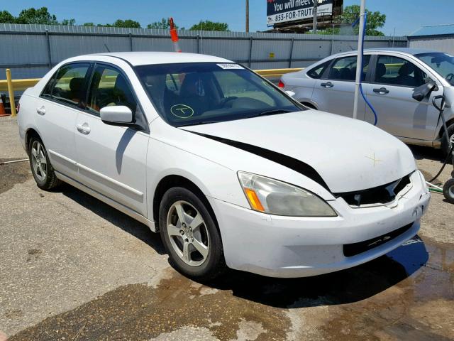 JHMCN36435C005966 - 2005 HONDA ACCORD HYB WHITE photo 1