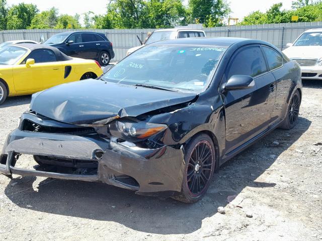 JTKDE167590300636 - 2009 TOYOTA SCION TC BLACK photo 2