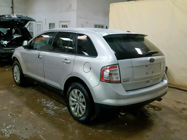 2FMDK38C89BA65021 - 2009 FORD EDGE SEL SILVER photo 3