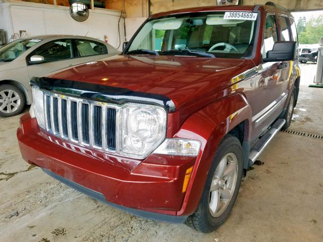 1J8GN58K38W178442 - 2008 JEEP LIBERTY LI RED photo 2