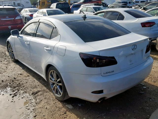 JTHBK262185065864 - 2008 LEXUS IS 250 WHITE photo 3