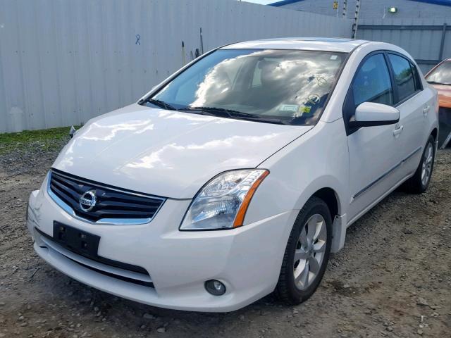 3N1AB6AP1AL726664 - 2010 NISSAN SENTRA 2.0 WHITE photo 2