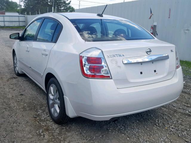 3N1AB6AP1AL726664 - 2010 NISSAN SENTRA 2.0 WHITE photo 3