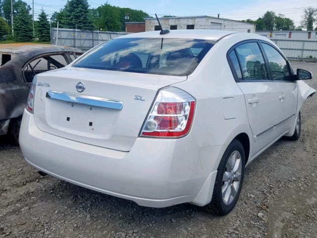 3N1AB6AP1AL726664 - 2010 NISSAN SENTRA 2.0 WHITE photo 4