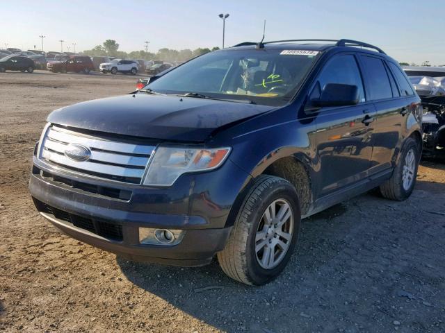 2FMDK48C08BA08123 - 2008 FORD EDGE SEL BLUE photo 2